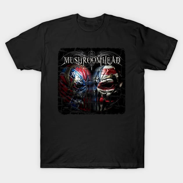 mushroomhead vintage crack mask T-Shirt by firuyee.official.designs